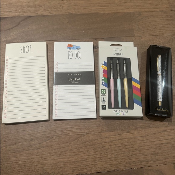 Pen & Rae Dunn notepad set - Picture 1 of 9